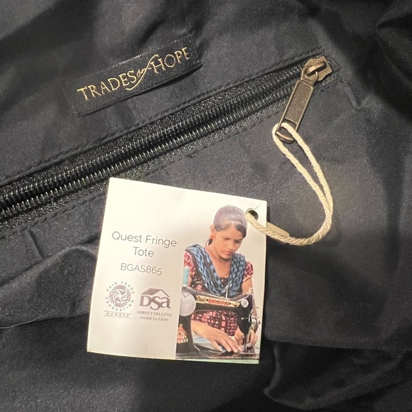 Trades of Hope Quest Fringe Tote NWT - Picture 5 of 7